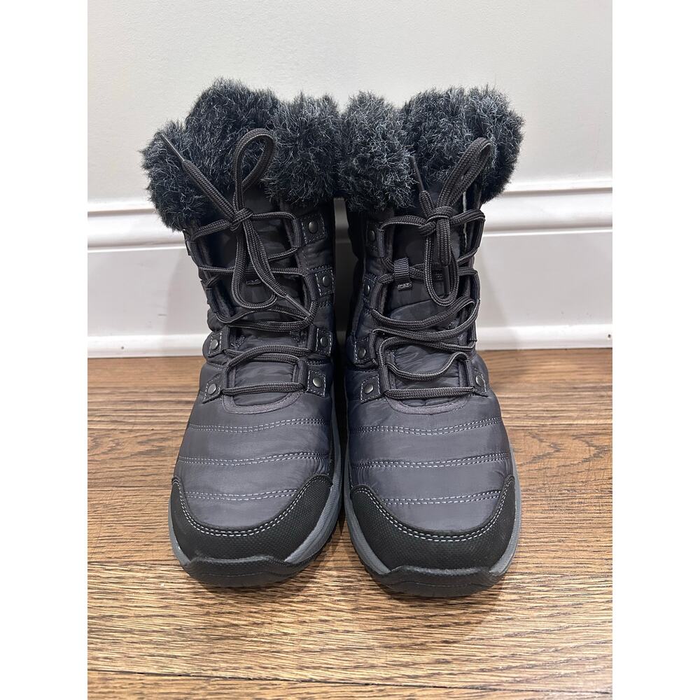 Orthofeet Alps Women's Waterproof Winter Boots Black Size 6.5 Wide Orthopedic